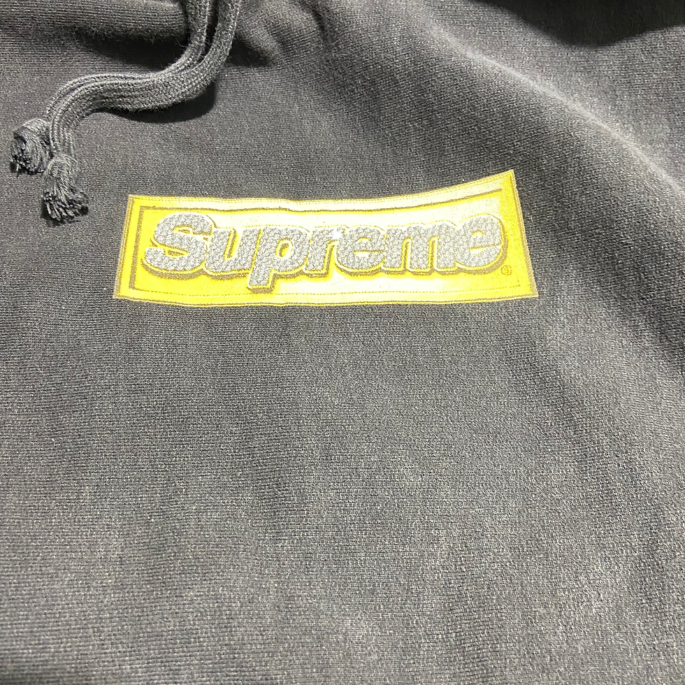 Thumbnail: Supreme Bling Box Logo Hooded Sweatshirt Black: XL