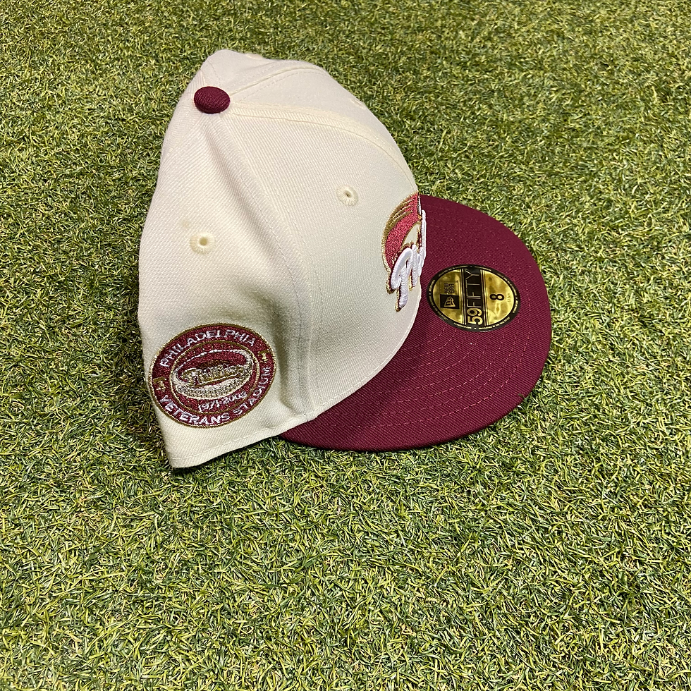Thumbnail: Creme Veterans Stadium Philadelphia Phillies Fitted: 8