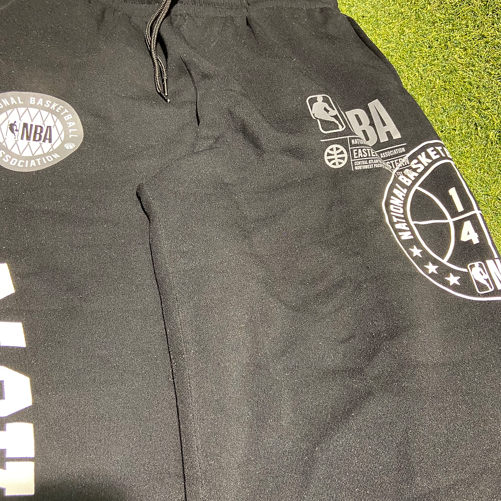 Thumbnail: Black NBA Sweatpants: L