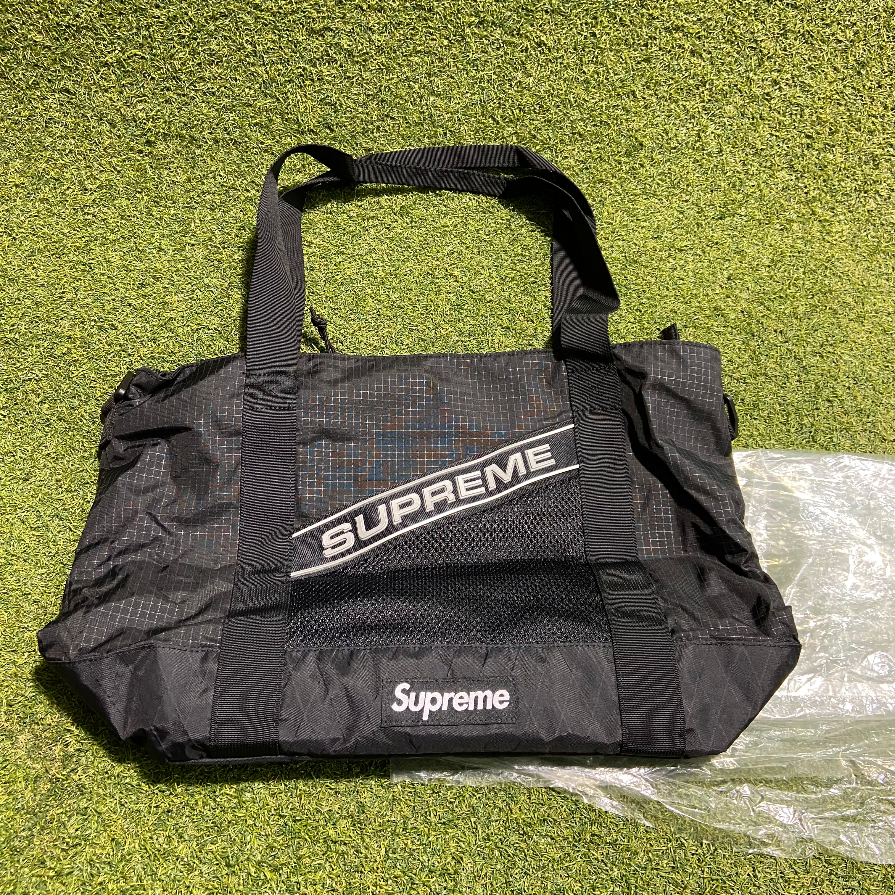 Supreme Logo Tote Bag Black