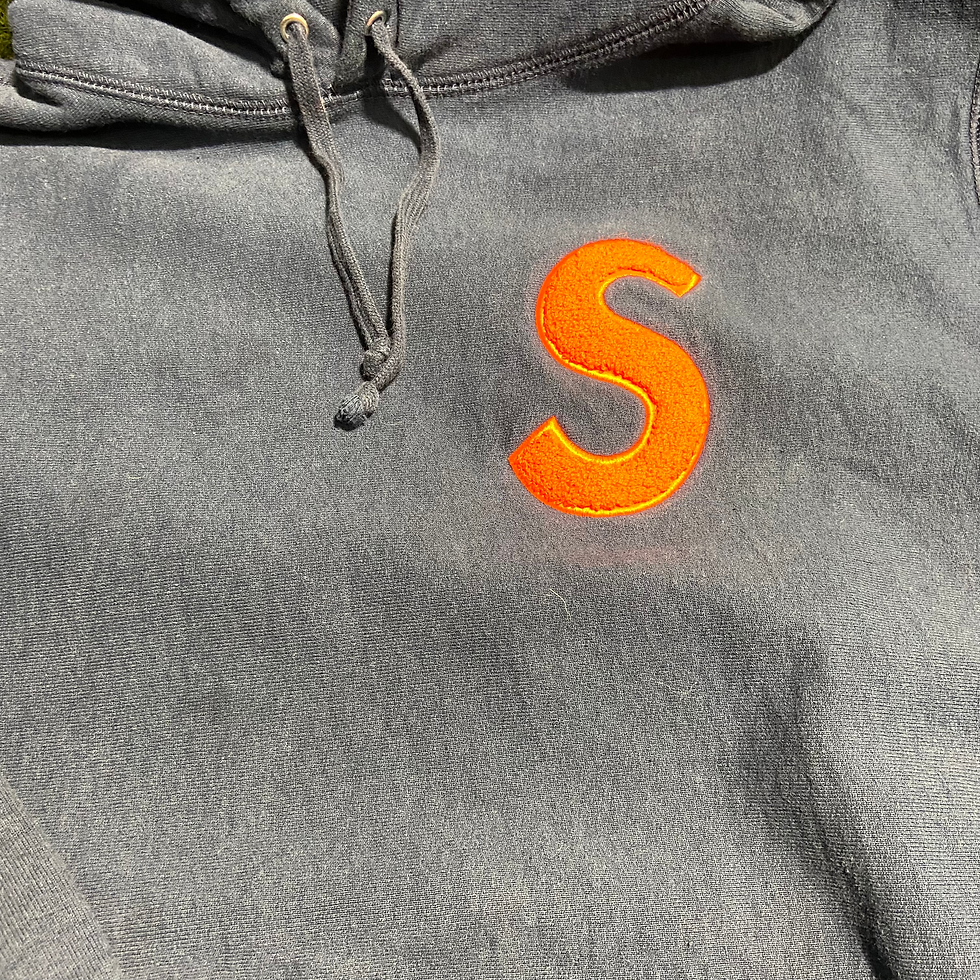 Thumbnail: Supreme S Logo Hooded Sweatshirt Navy: S