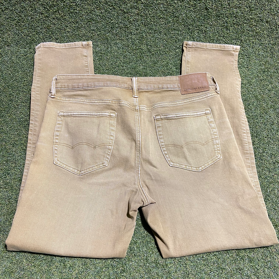 Thumbnail: Khaki American Eagle Jeans: 36