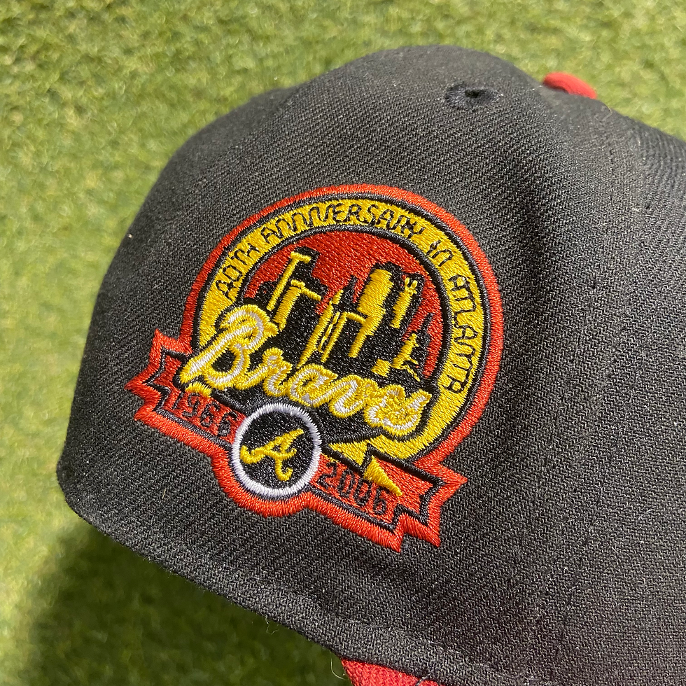 Thumbnail: Black Atlanta Braves Fitted: 7 1/2