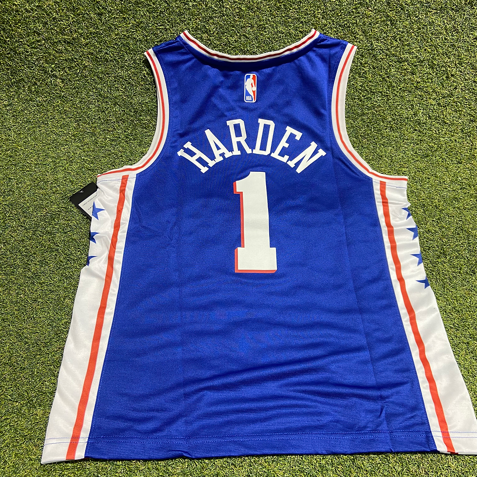 Thumbnail: Philadelphia 76ers Harden Fanatics Jersey Blue: S