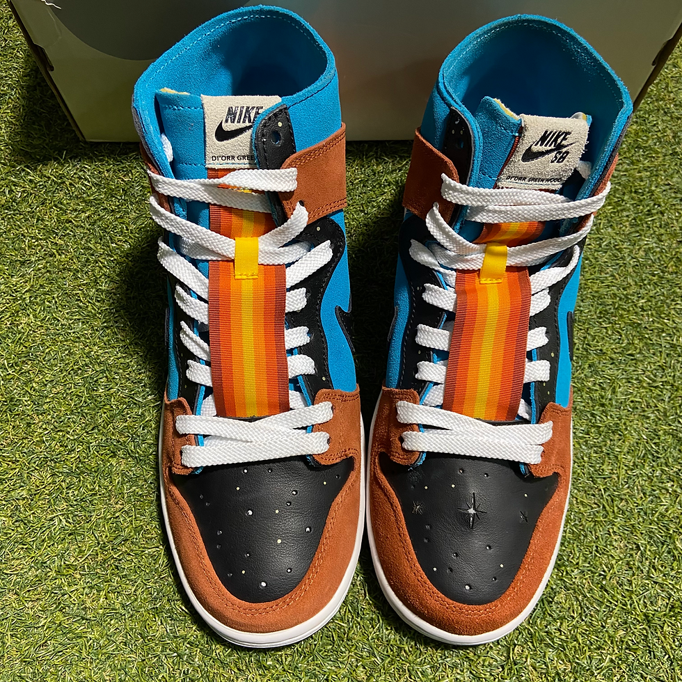 Thumbnail: Navajo Arts Di’orr Greenwood Dunk High SB: 9
