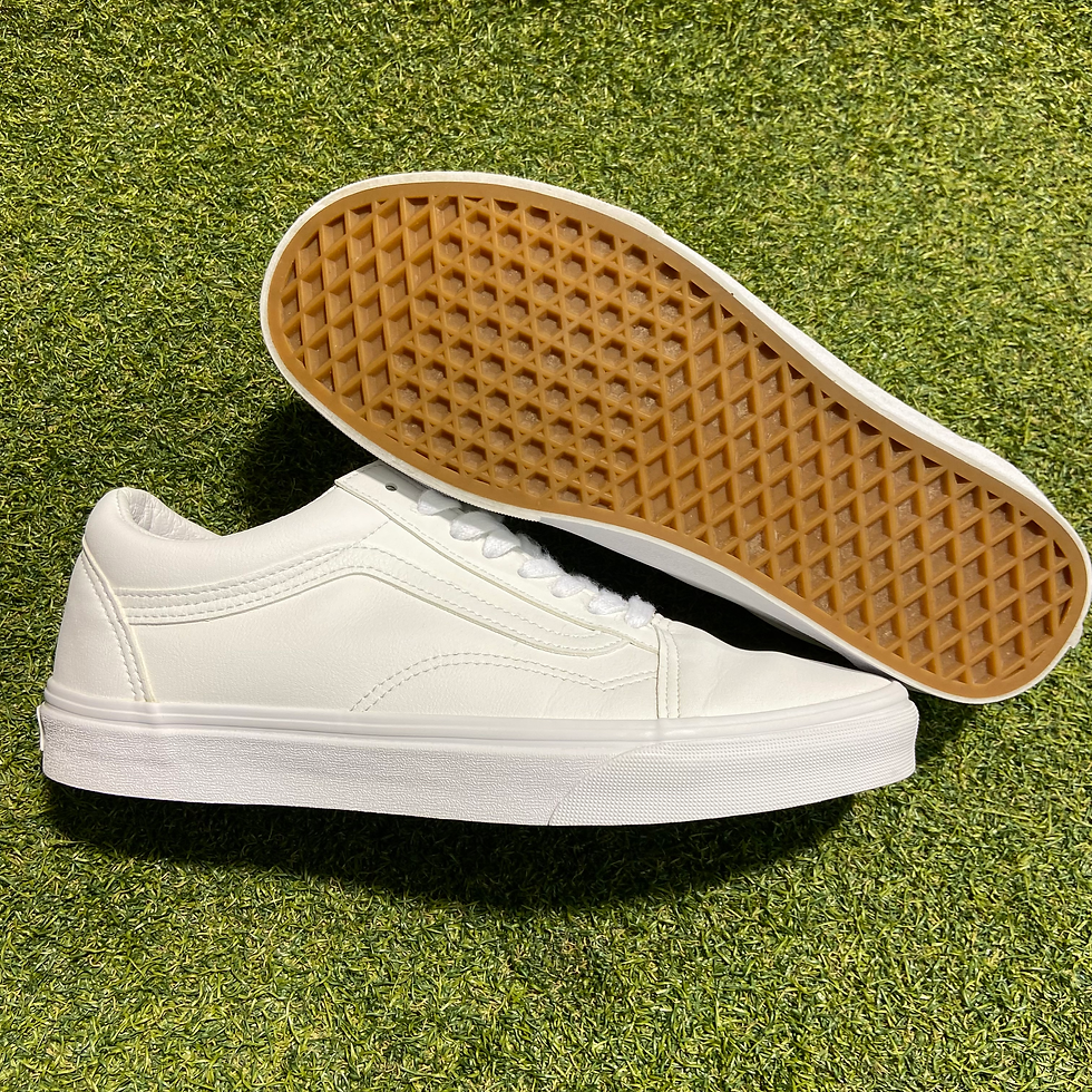 Thumbnail: Tumble White Old Skool Vans: 9