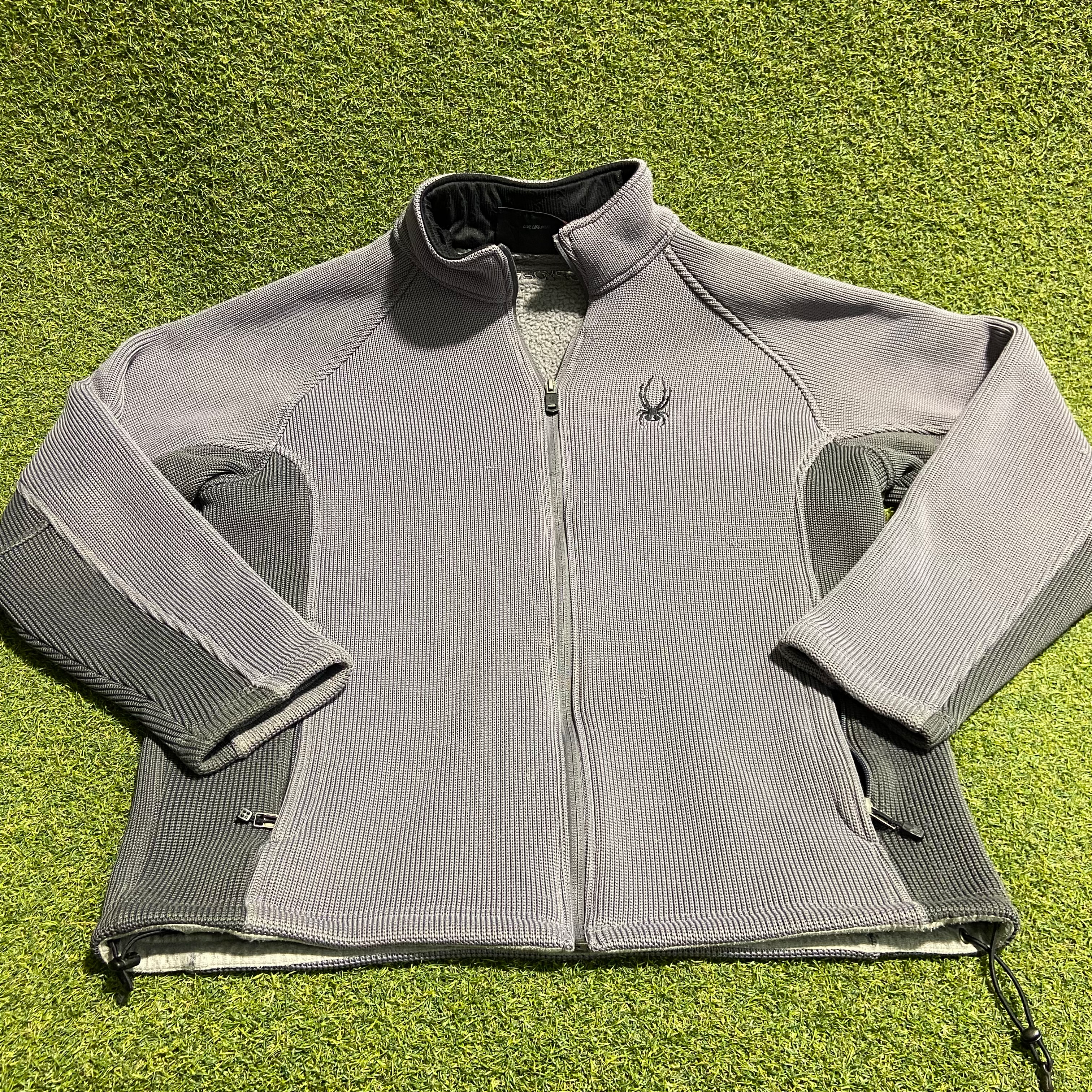Grey Spyder Sweater: L