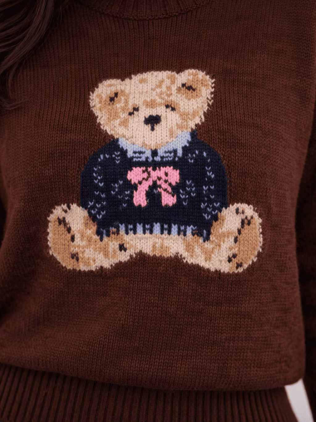 Blusa tricot bear urso