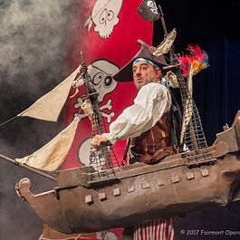 Who better than a pirate to excite audiences
about STEM/STEAM? Before scientists wore
lab-coats, mariners pushed the boundaries
of Science, Technology, Engineering and Math. Audiences explore their own rebellious science curiosity with memorable
demonstrations on weather, simple machines, math, mapmaking, and the science behind a cannon ball's flight!