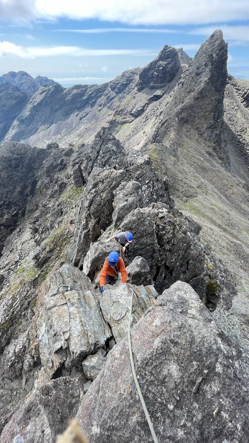 Some technical Scrambling at the end of the Traverse