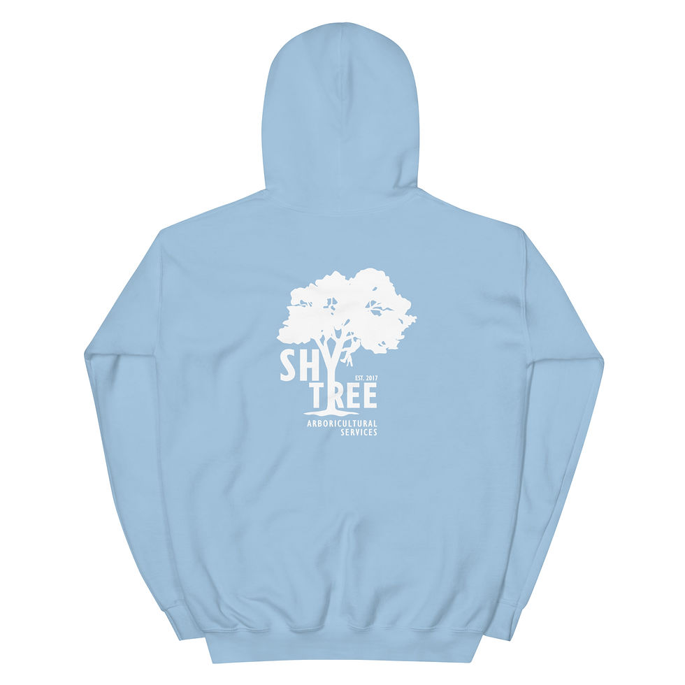 Thumbnail: Shy Tree Unisex Hoodie White Logo