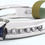 Thumbnail: Genuine 0.68 Cts Sapphire & Diamonds Ring 14K White Gold