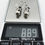 Thumbnail: Solid .925 Sterling Silver Egyptian Style Dangling Earrings