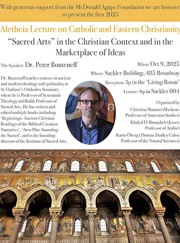 "SACRED ARTS" IN THE CHRISTIAN CONTEXT AND IN THE MARKETPLACE OF IDEAS