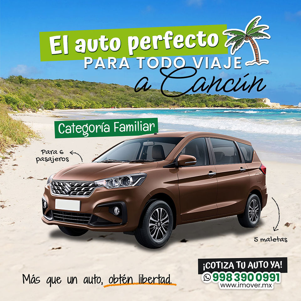 Flotilla de autos iMove lista para renta anticipada en Cancún