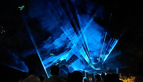 Proyección holográfica en un lanzamiento de producto.