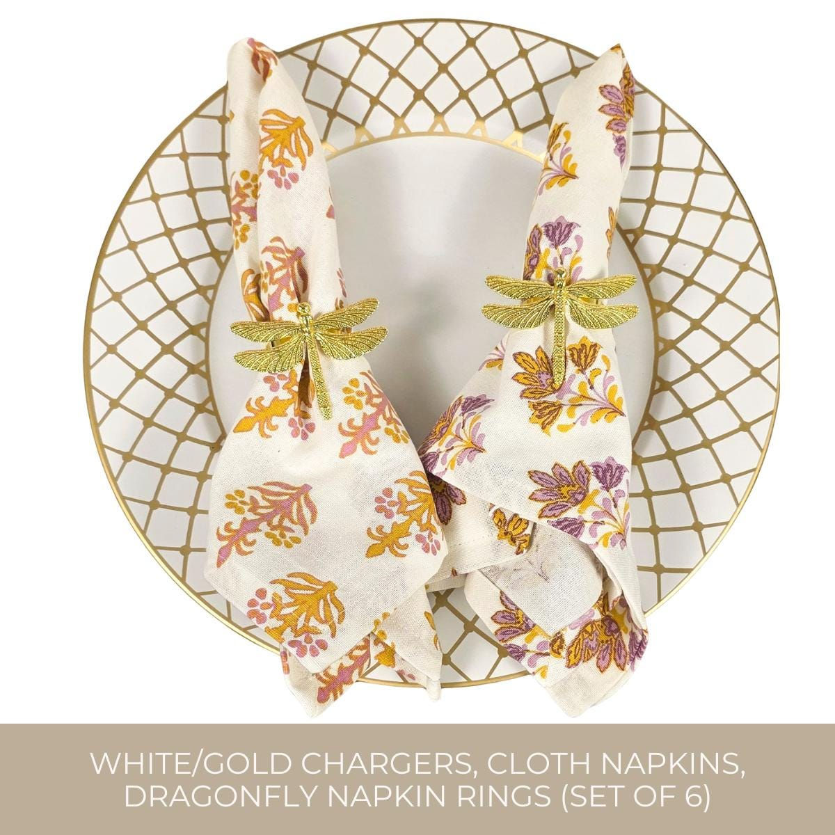 Blush & Gold Tablescape Kit | Elegant Seasonal Dinner Decor