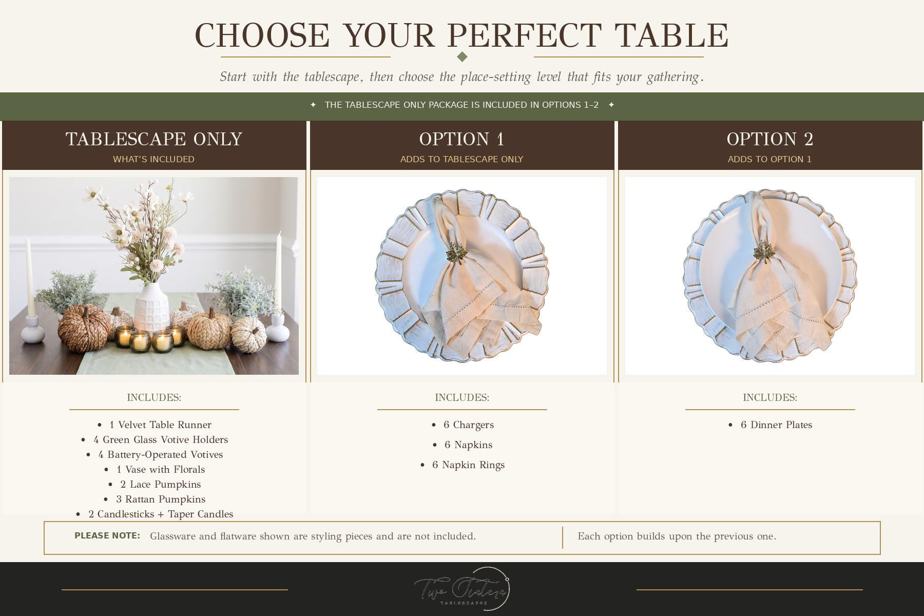 Neutral Sage Green Fall Tablescape for 6 | Elegant Autumn Dinner Party Setting