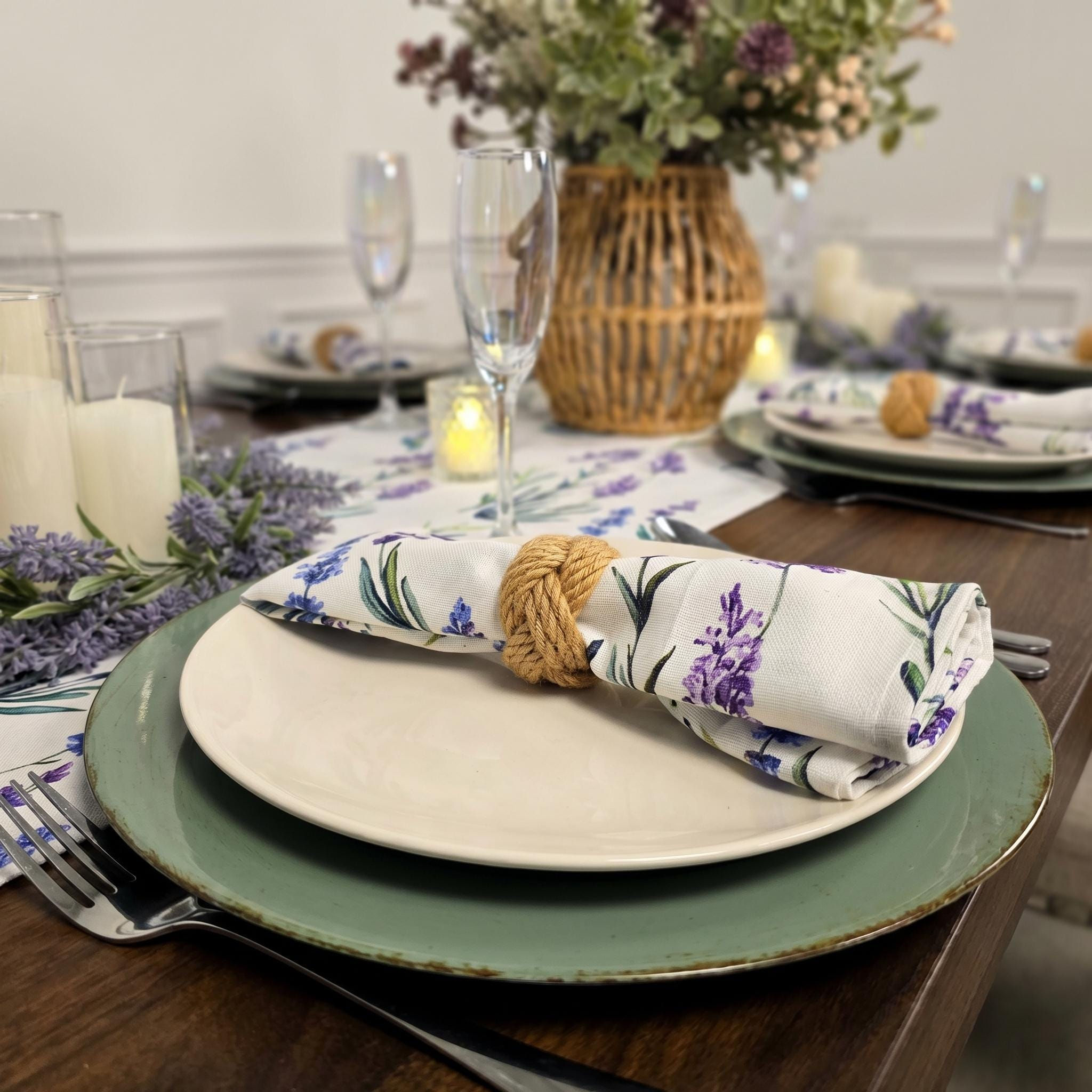Lavender Tablescape Kit | Rustic Garden Table Decor