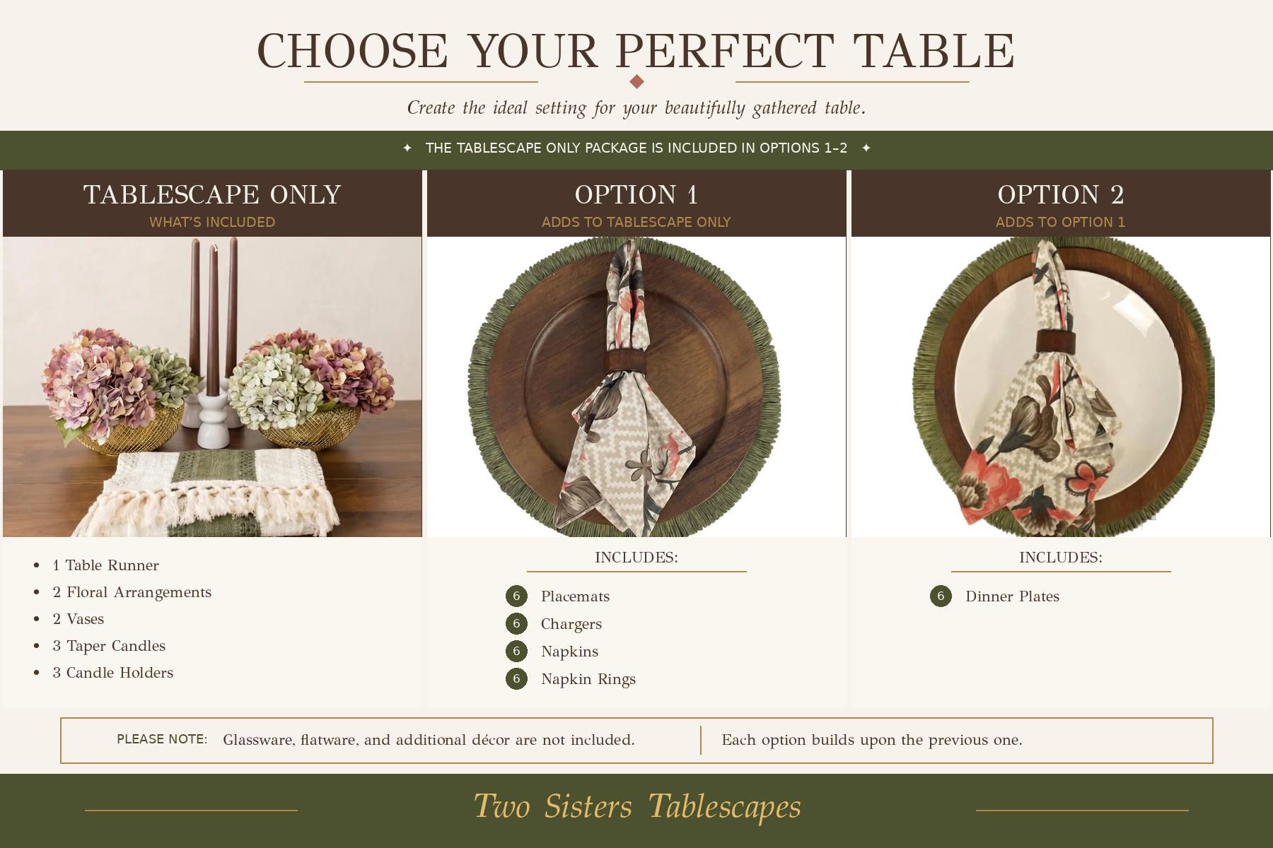 Earth Tone Tablescape Kit | Organic Modern Setting | Elegant Dinner Decor