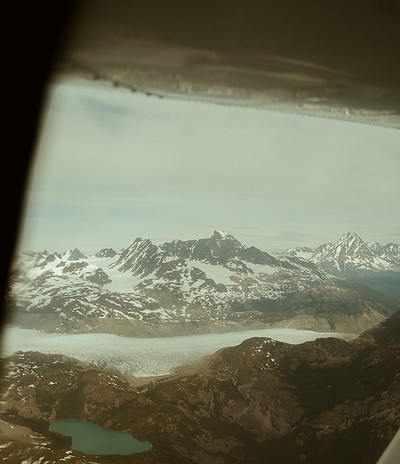 mountains from the seaplane