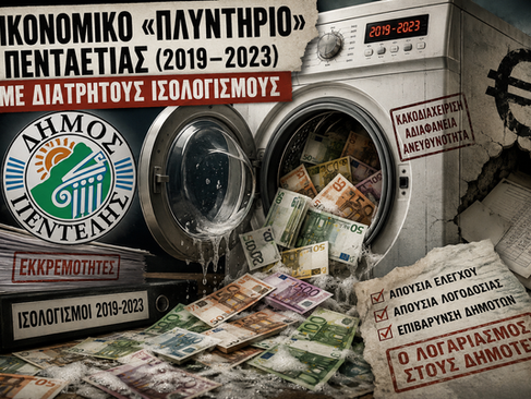 ΟΙΚΟΝΟΜΙΚΟ «ΠΛΥΝΤΗΡΙΟ» ΠΕΝΤΑΕΤΙΑΣ (2019–2023) ΜΕ ΔΙΑΤΡΗΤΟΥΣ ΙΣΟΛΟΓΙΣΜΟΥΣ