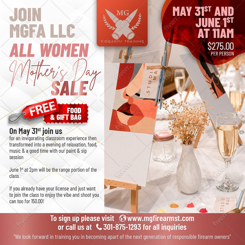 MGFA All Women/Mothers Day Sip and Paint (Two Day Class)