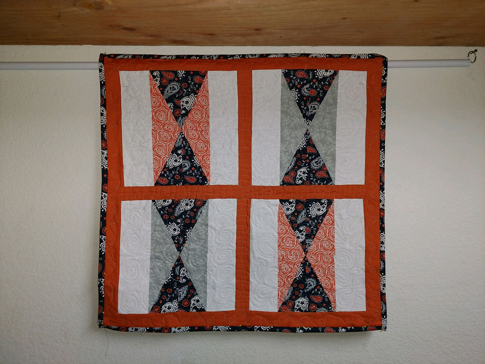 Thumbnail: 'Diamonds in the Window"  Wall Quilt