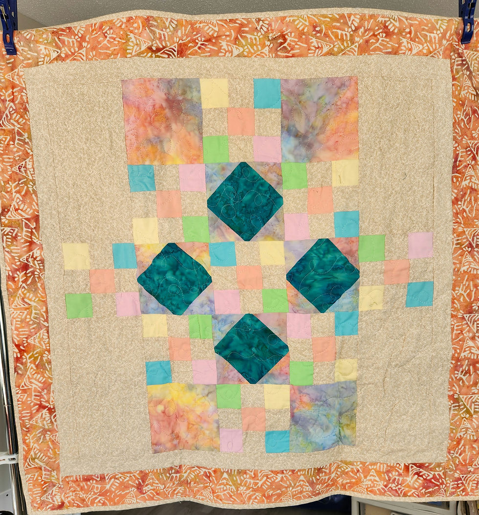 Thumbnail: Baby Quilt and Burp Mat Set