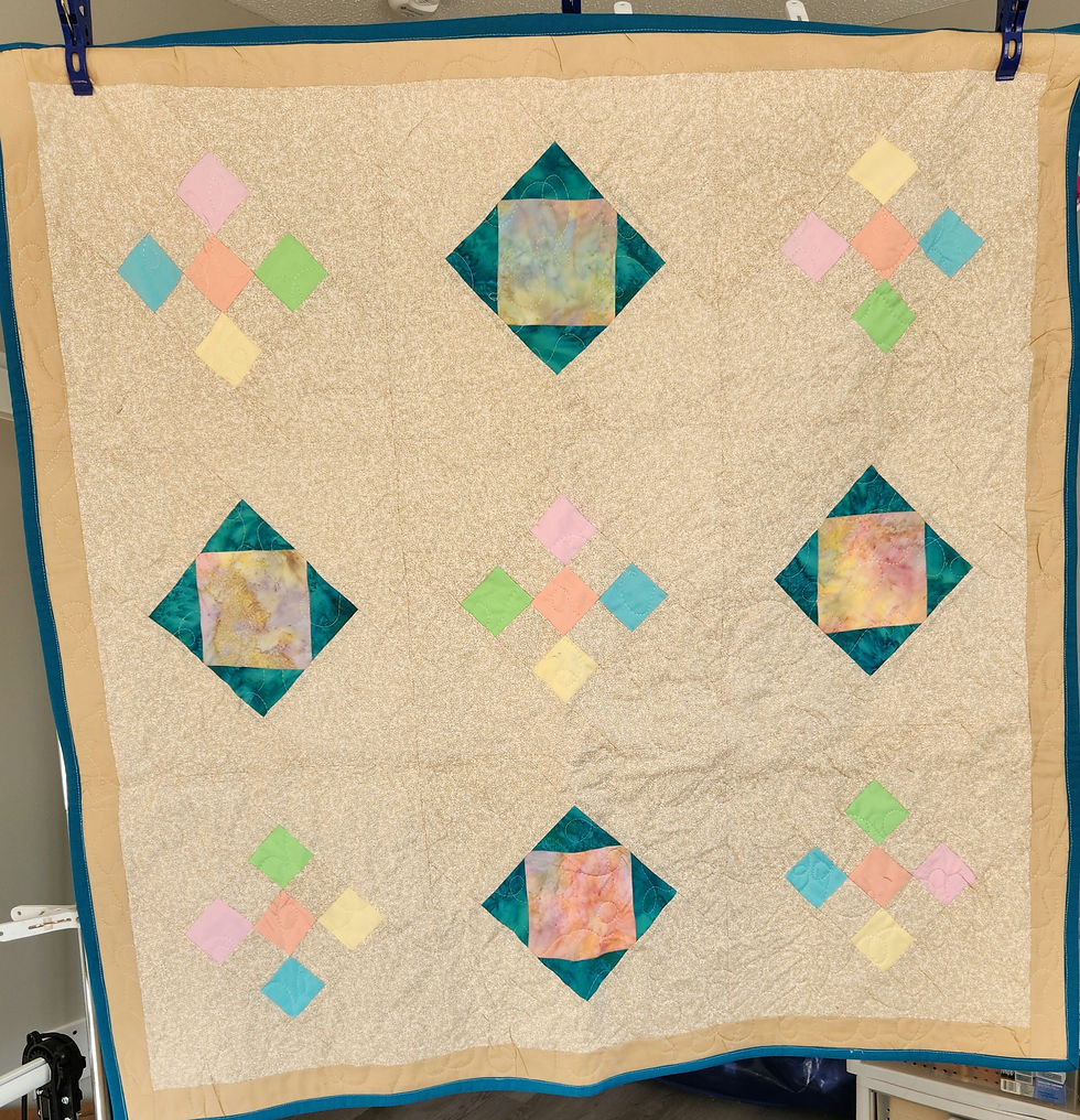 Thumbnail: Baby Quilt and Burp Mat Set