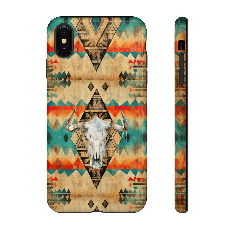 Thumbnail: Southwest Style Cow Skull Phone Case for Cowgirl Western Fashion