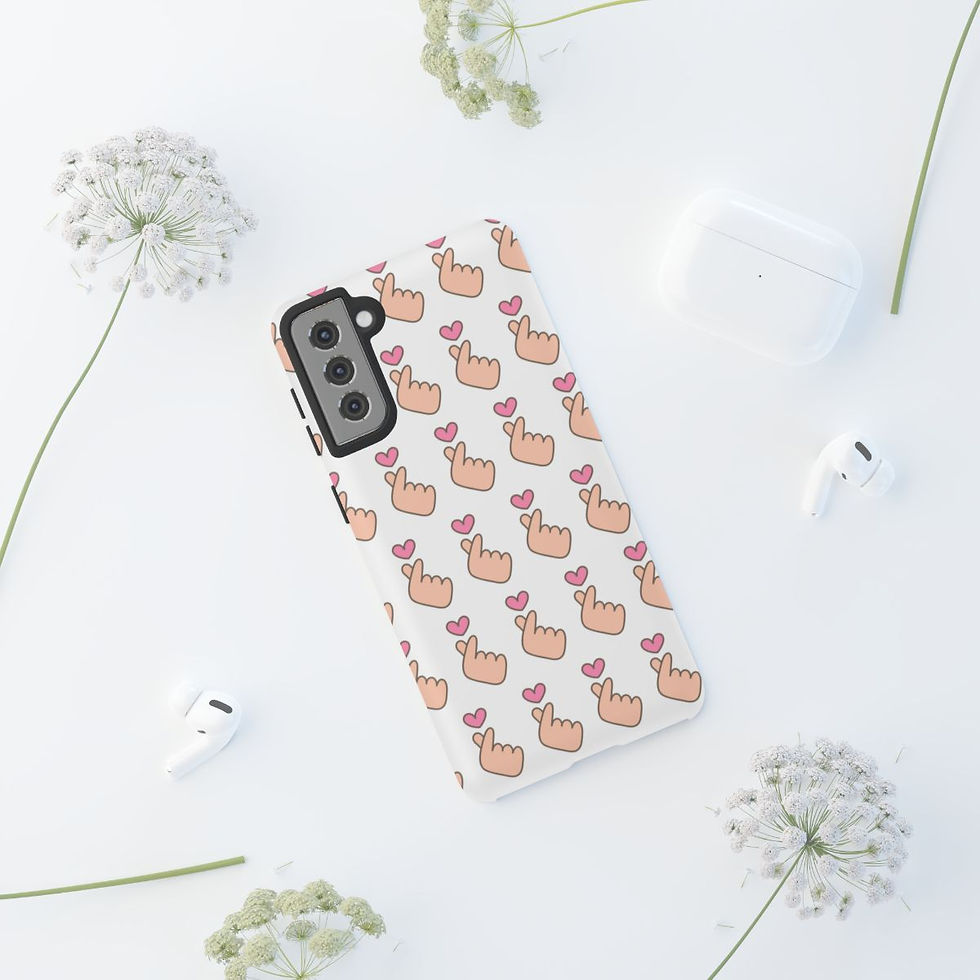 Thumbnail: Finger Hearts K-pop Cell Phone Case for Valentines Day Gift For Her