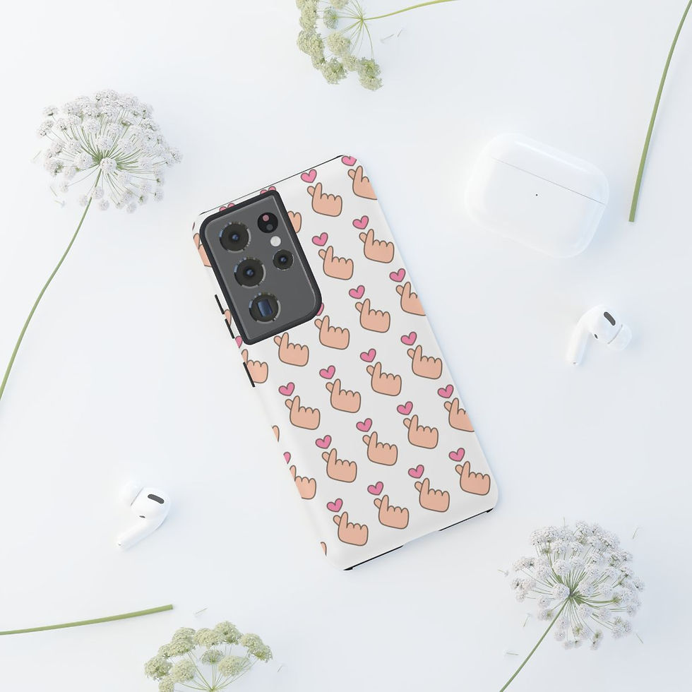 Thumbnail: Finger Hearts K-pop Cell Phone Case for Valentines Day Gift For Her