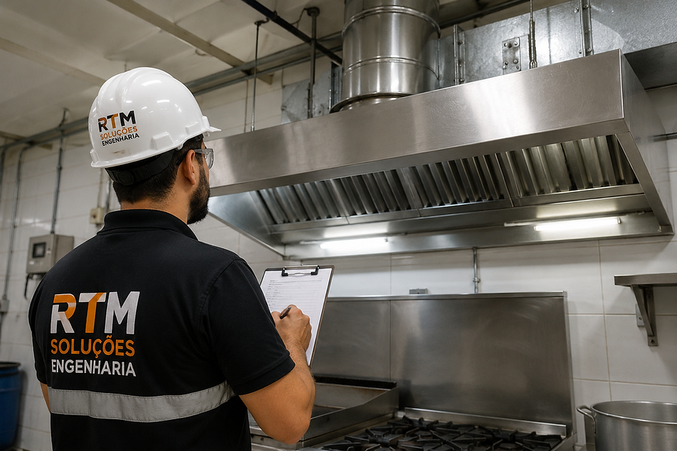 ART para coifa industrial emitida por engenheiro habilitado no CREA