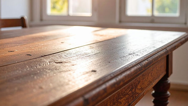 table en bois vintage rénovée atelier2main