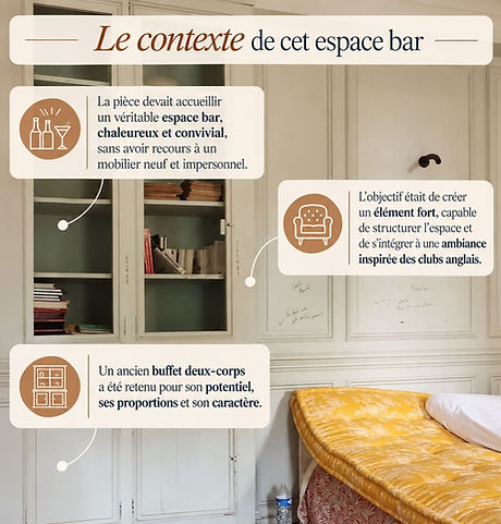 Transformation d’un buffet ancien en meuble bar