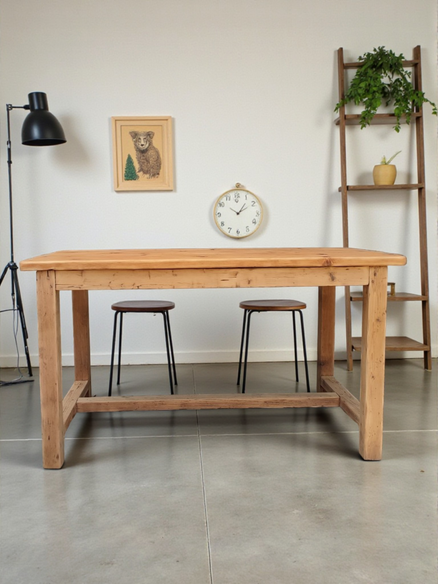 Table de salle à manger en bois massif