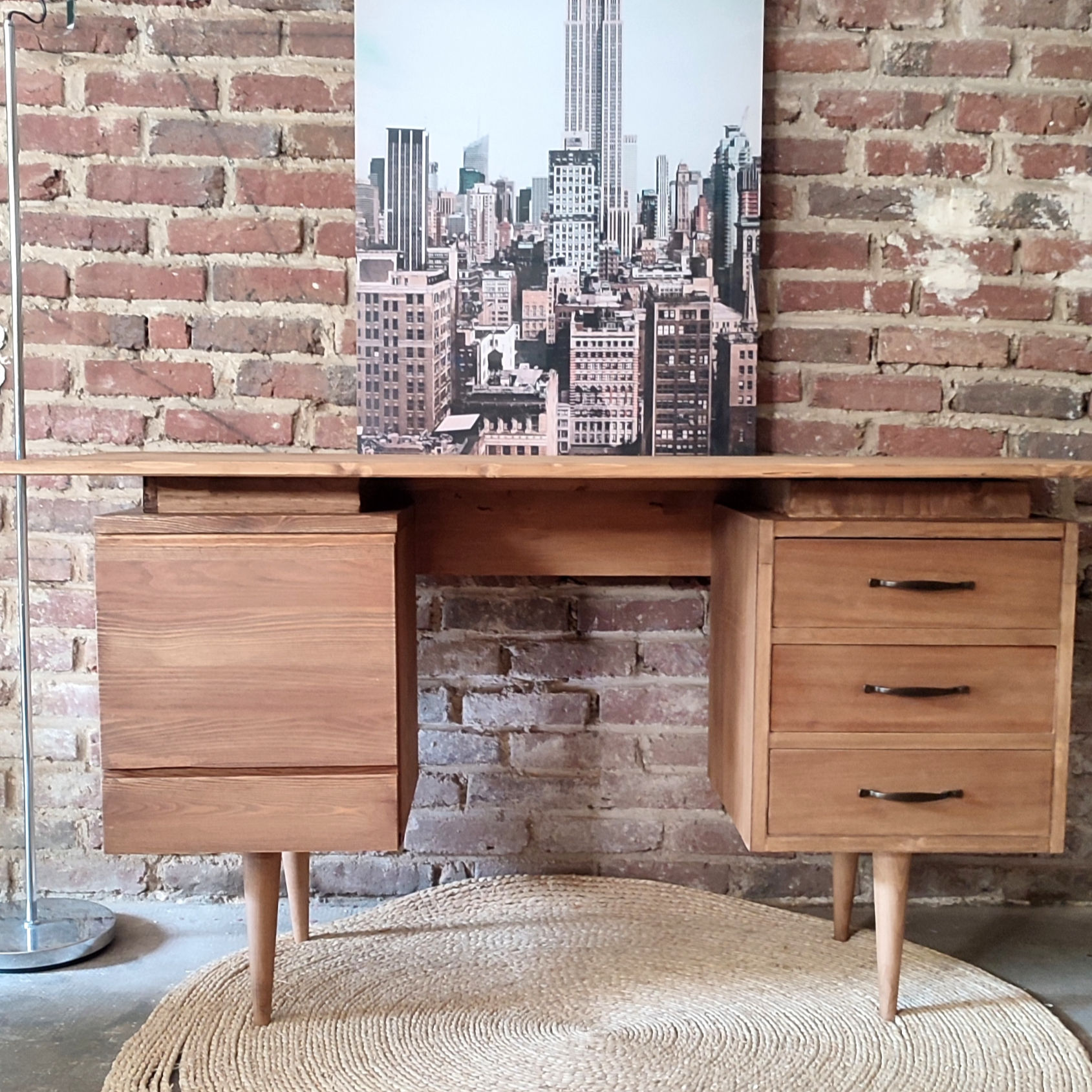 un caisson vintage devenue bureau moderne et esthétique
