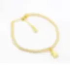 pulsera dorada con oso