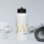 Thumbnail: Stainless steel water bottle with a straw lid