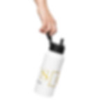 Thumbnail: Stainless steel water bottle with a straw lid