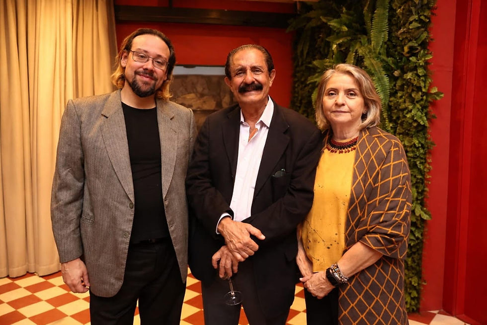 Diego Cosac, Marcelo Daher e Constança Carvalho - Crédito fotográfico: Tchello e divulgação