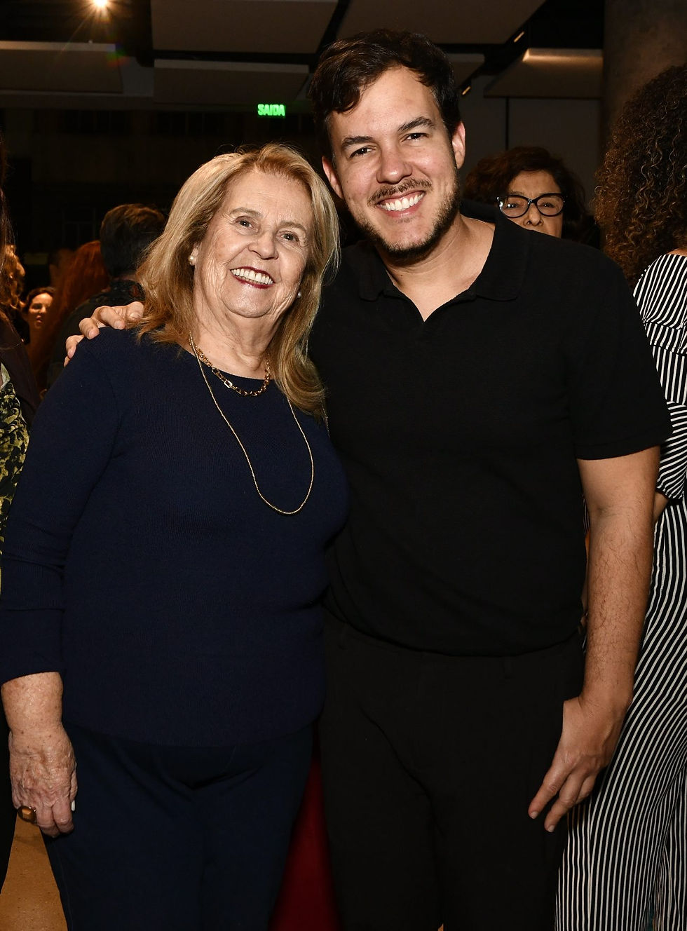 Malu Sampaio e seu filho Pedro Neves