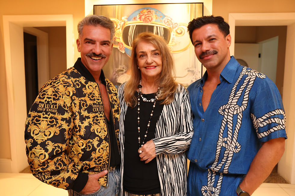 Rapa Mendonca, Elaina Mendonca e Carlos Eduardo