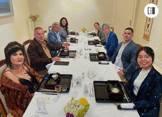 O grupo de convidados