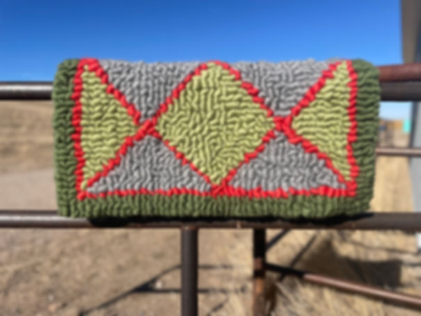 **Pony Sized** Pulled Wool Saddle Pad Built By A Cowgal’s Hand