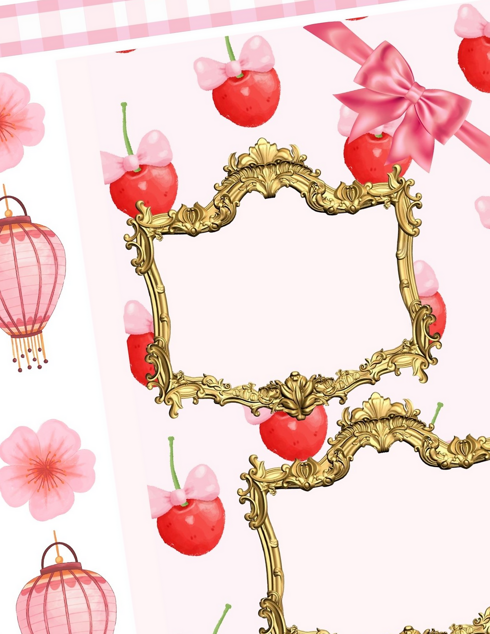 Thumbnail: Cherry Charm Mini Scrapbook Kit