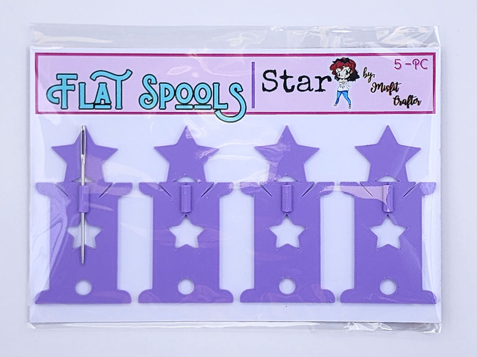 Miniaturbild: Flat Spools-Star 4 Pack & Needle