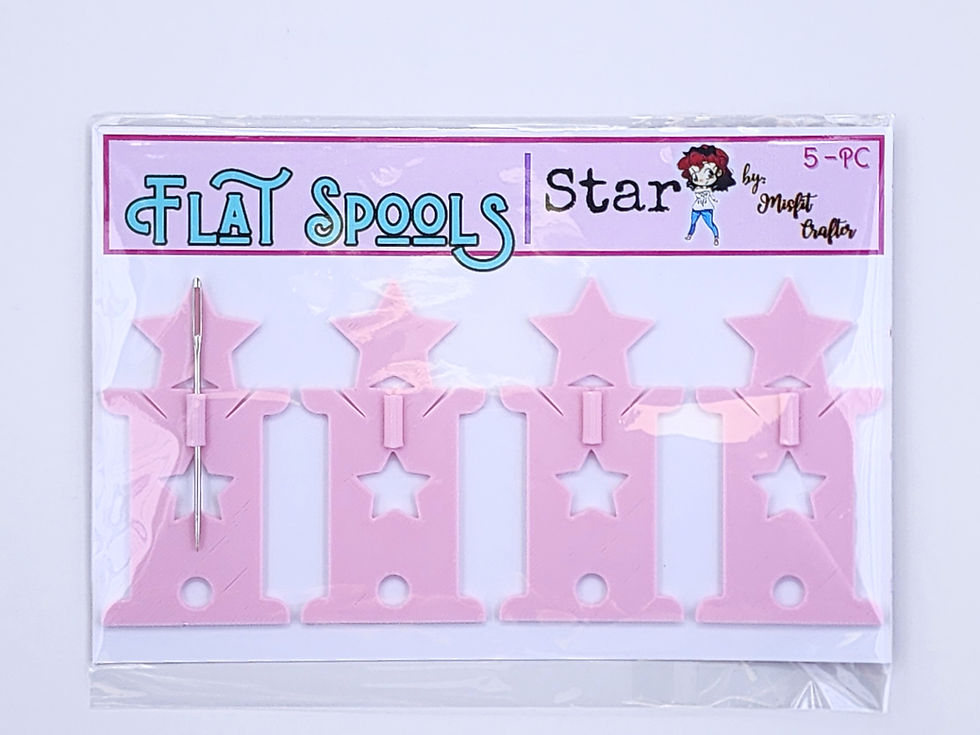 Miniatura: Flat Spools-Star 4 Pack & Needle