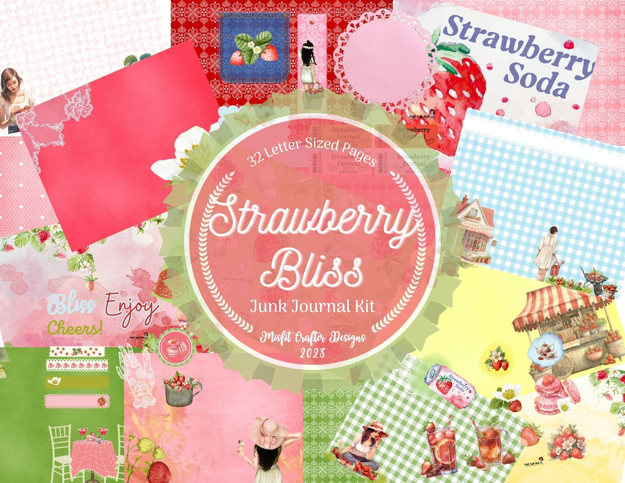 Strawberry Bliss Digi Kit